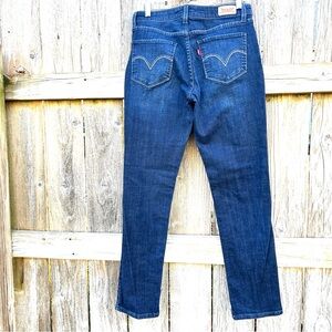 Levi's Signature Dark Blue Denim Mid Rise Skinny Jeans Women’s Size 8